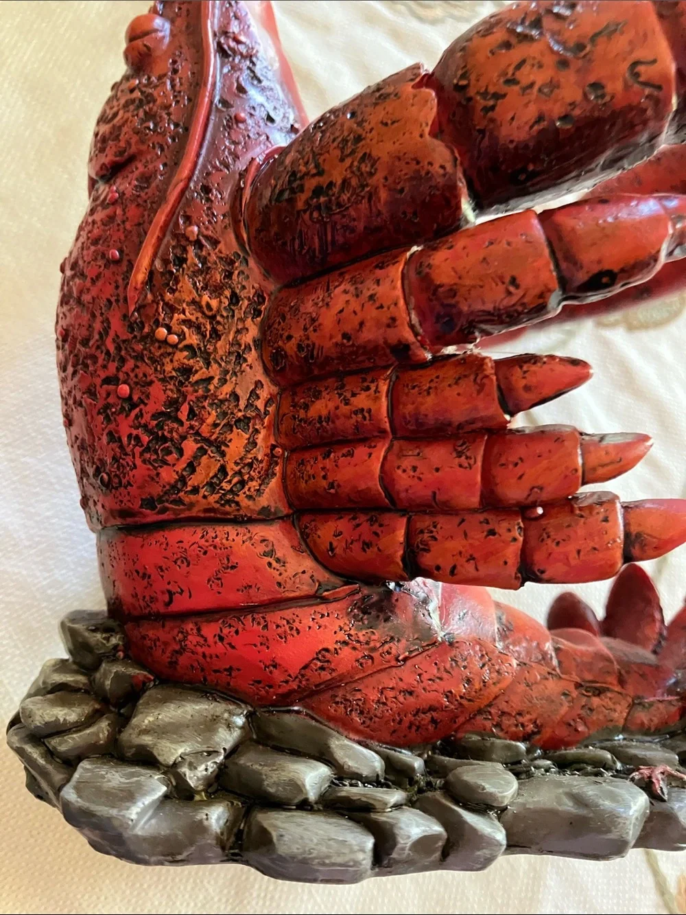 Lobster shaped wine bottle holder coastal dining decor unique